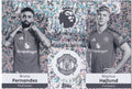 Bruno Fernandes & Rasmus Højlund Manchester United Pro Partnership #55/75 Limited Edition Topps Silver Trading Card – Dual Player Numbered Collectible