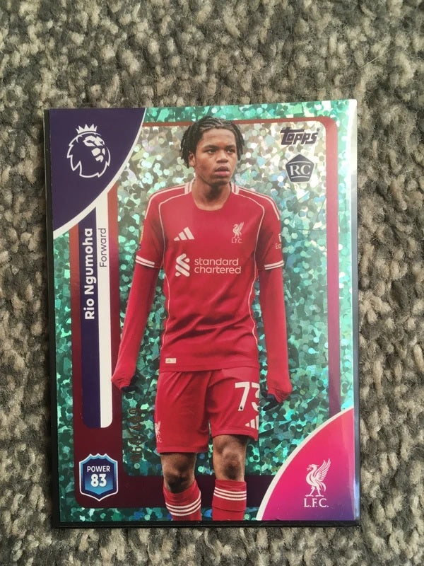 Rio Ngumoha Liverpool Rookie Card #460/499 Limited Edition Topps Trading Card – Numbered Collectible